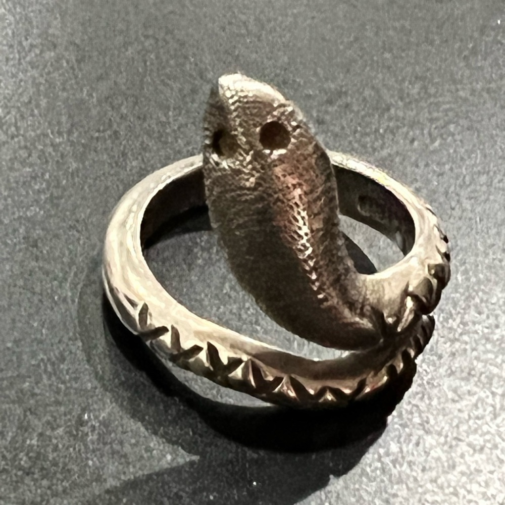 Sterling Silver Snake Ring - image 2